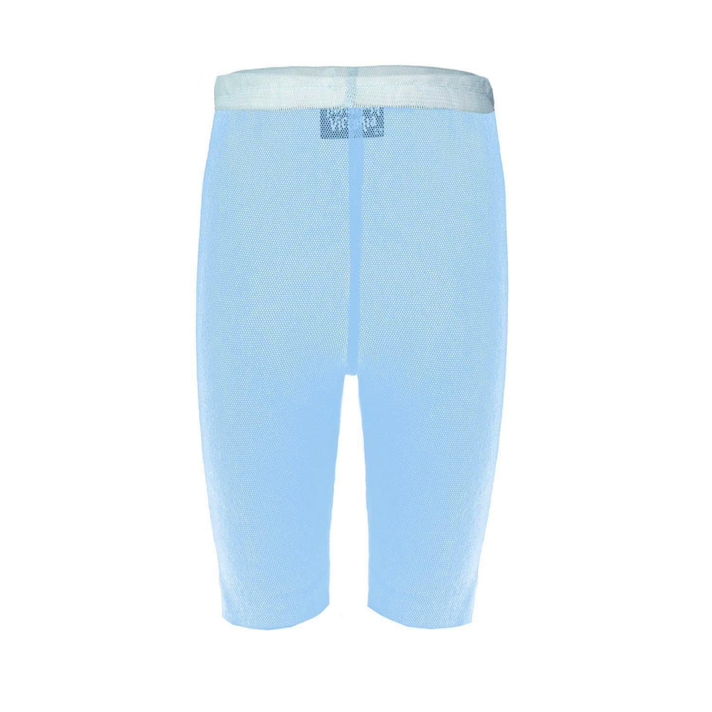 Kids' Sheer Jersey Shorts in Blue Tulle